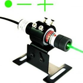 How to make clear dot measurement with a green dot laser alignment?