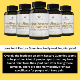 JOINT RESTORE: DOES IT REALLY WORK JOINT PAIN-JOINT RESTORE GUMMIES REVIEWS